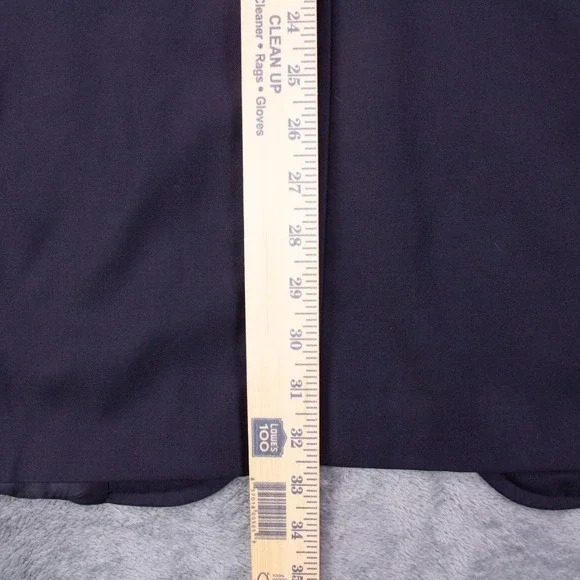 Brooks Brothers Mens 44L Navy Blue Wool Gold Button Blazer Sport Coat